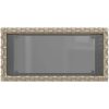 Trädgårdsbord med glasskiva ljusgrå 58x27,5x55 cm konstrotting vidaXL – miniatyr 8