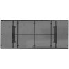 Trädgårdsbord med glasskiva svart 190x80x74 cm konstrotting vidaXL – miniatyr 7