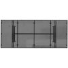 Trädgårdsbord med glasskiva svart 190x80x75 cm konstrotting vidaXL – miniatyr 7