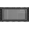 Trädgårdsbord med glasskiva svart 58x27,5x55 cm konstrotting vidaXL – miniatyr 8