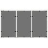 Trädgårdsbord med glasskiva vit 150x90x75 cm konstrotting vidaXL – miniatyr 8