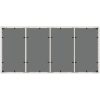 Trädgårdsbord med glasskiva vit 190x90x75 cm konstrotting vidaXL – miniatyr 8