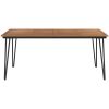 Trädgårdsbord med hårnålsben massivt akaciaträ vidaXL 180 x 90 x 75 cm – miniatyr 3