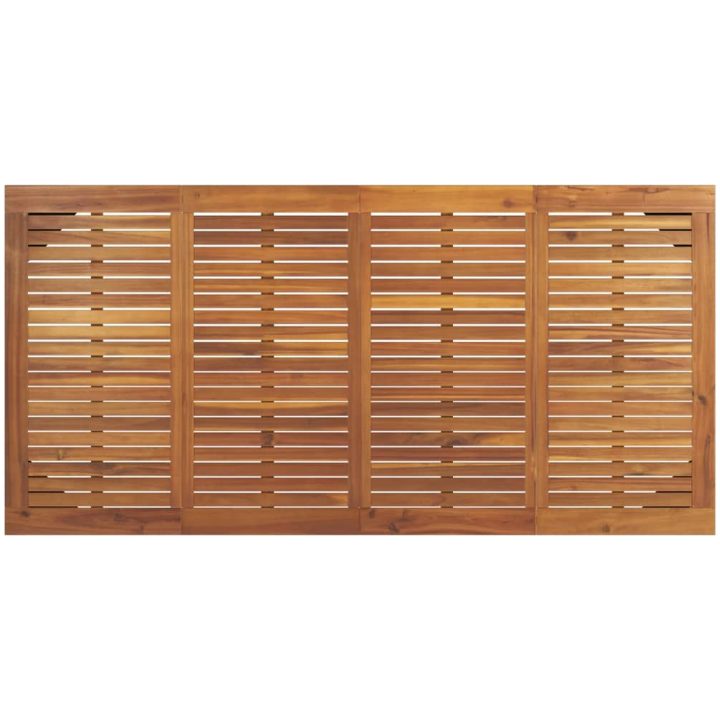 Trädgårdsbord med hårnålsben massivt akaciaträ vidaXL 180 x 90 x 75 cm – bild 5