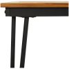 Trädgårdsbord med hårnålsben massivt akaciaträ vidaXL 180 x 90 x 75 cm – miniatyr 6