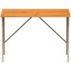 Trädgårdsbord med skiva i akaciaträ beige 105x75x72 cm vidaXL – miniatyr 5