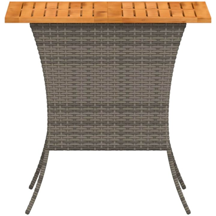 Trädgårdsbord med skiva i akaciaträ grå 105x75x72 cm vidaXL – bild 6