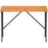Trädgårdsbord med skiva i akaciaträ svart 105x75x72 cm vidaXL – miniatyr 5