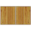 Trädgårdsbord med träskiva beige 110x68x70 cm konstrotting vidaXL – miniatyr 7