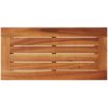 Trädgårdsbord med träskiva beige 58x27,5x55 cm konstrotting vidaXL – miniatyr 8