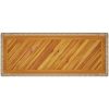 Trädgårdsbord med träskiva beige konstrotting vidaXL 100 x 40 x 75 cm – miniatyr 8