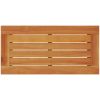 Trädgårdsbord med träskiva grå 58x27,5x55 cm konstrotting vidaXL – miniatyr 8