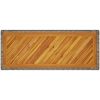 Trädgårdsbord med träskiva grå konstrotting vidaXL 100 x 40 x 75 cm – miniatyr 8