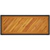 Trädgårdsbord med träskiva svart konstrotting vidaXL 100 x 40 x 75 cm – miniatyr 8