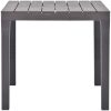 Trädgårdsbord mocca 78x78x72 cm plast vidaXL – miniatyr 3