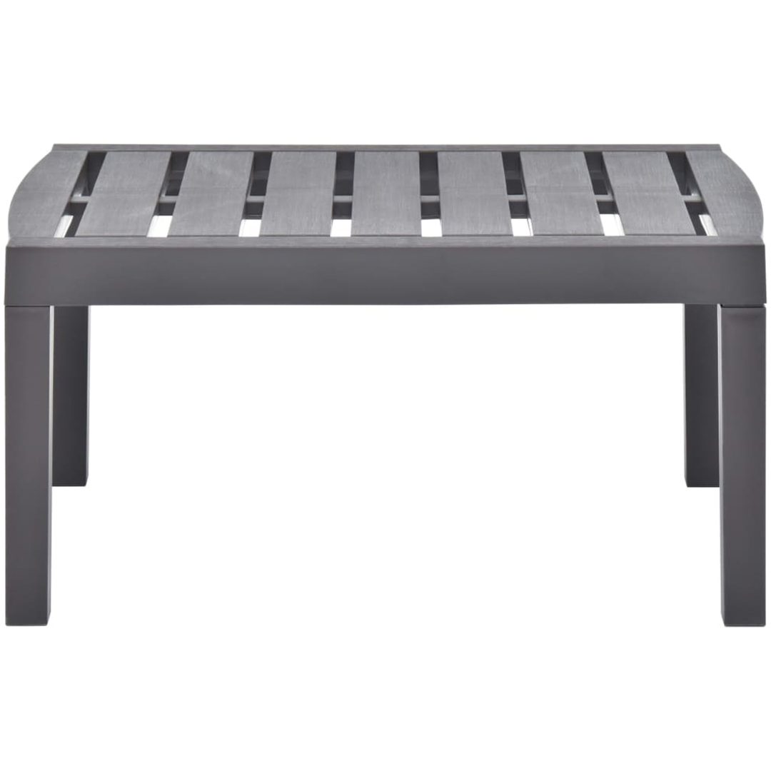 Trädgårdsbord mocka 78x55x38 cm plast vidaXL – bild 2