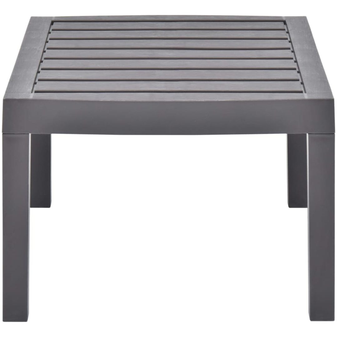 Trädgårdsbord mocka 78x55x38 cm plast vidaXL – bild 3