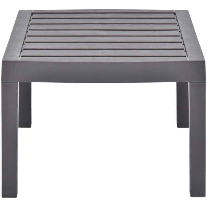 Trädgårdsbord mocka 78x55x38 cm plast vidaXL – bild 3