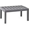 Trädgårdsbord mocka 78x55x38 cm plast vidaXL – miniatyr 1