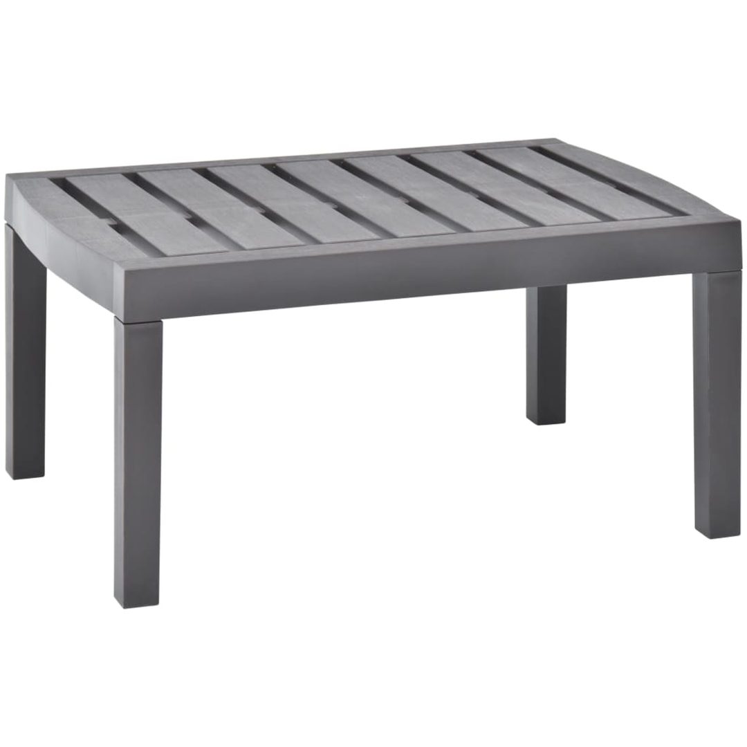 Trädgårdsbord mocka 78x55x38 cm plast vidaXL