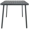 Trädgårdsbord mörkgrå 180x83x72 cm stål vidaXL – miniatyr 3