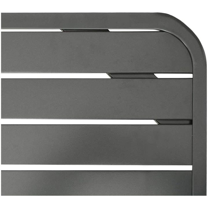 Trädgårdsbord mörkgrå 180x83x72 cm stål vidaXL – bild 4