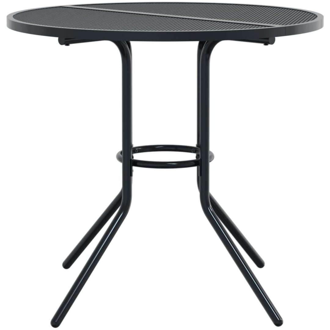 Trädgårdsbord rund antracit pulverlackerat stål vidaXL 80 x 72.5 cm – bild 4