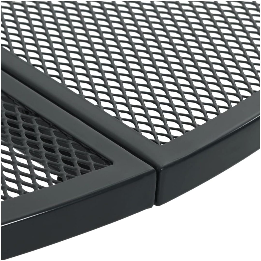 Trädgårdsbord rund antracit pulverlackerat stål vidaXL 80 x 72.5 cm – bild 5