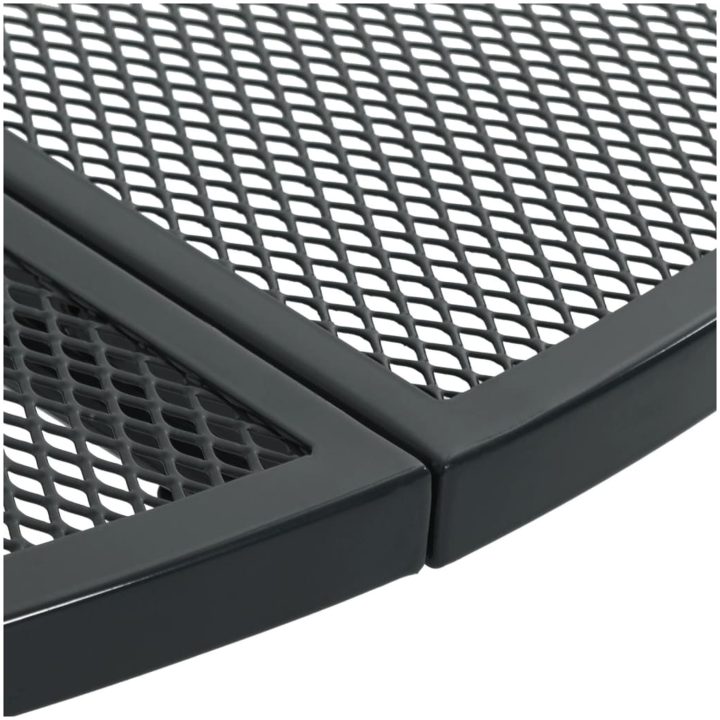 Trädgårdsbord rund antracit pulverlackerat stål vidaXL 80 x 72.5 cm – bild 5