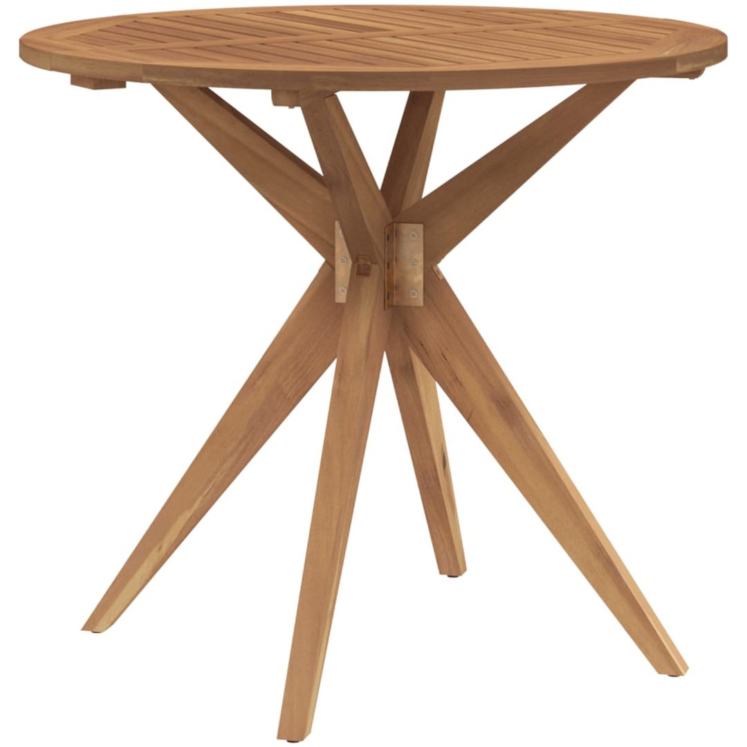 Trädgårdsbord runt massivt akaciaträ vidaXL ⌀85 x 75 cm – bild 5