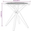 Trädgårdsbord runt massivt akaciaträ vidaXL ⌀85 x 75 cm – miniatyr 8