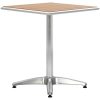 Trädgårdsbord silver 60x60x70 aluminium och WPC vidaXL 60 x 60 x 70 cm(wpc slats) – miniatyr 2