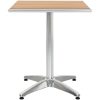 Trädgårdsbord silver 60x60x70 aluminium och WPC vidaXL 60 x 60 x 70 cm(wpc slats) – miniatyr 3