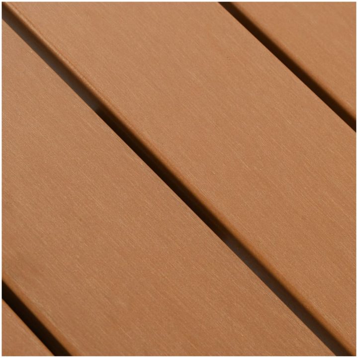 Trädgårdsbord silver 60x60x70 aluminium och WPC vidaXL 60 x 60 x 70 cm(wpc slats) – bild 6