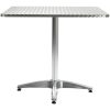 Trädgårdsbord silver aluminium vidaXL 80 x 80 x 70 cm – miniatyr 2