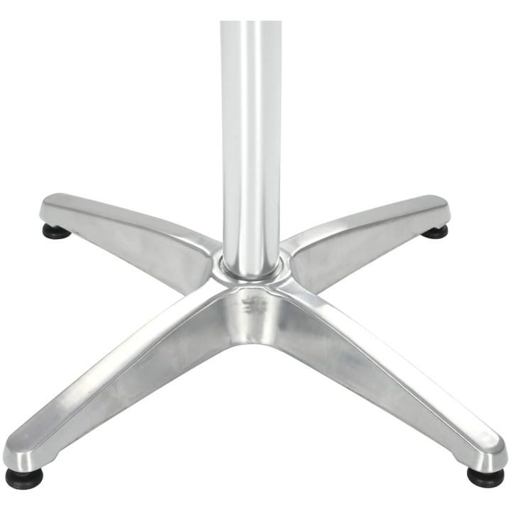 Trädgårdsbord silver aluminium vidaXL 80 x 80 x 70 cm – bild 3