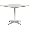 Trädgårdsbord silver aluminium vidaXL 80 x 80 x 70 cm – miniatyr 1