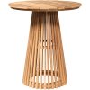 Trädgårdsbord Solid Teak vidaXL ⌀70 x 75 cm – miniatyr 2