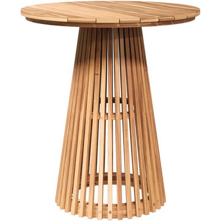 Trädgårdsbord Solid Teak vidaXL ⌀70 x 75 cm – bild 2