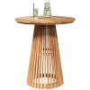 Trädgårdsbord Solid Teak vidaXL ⌀70 x 75 cm – miniatyr 3