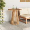 Trädgårdsbord Solid Teak vidaXL ⌀70 x 75 cm – miniatyr 4