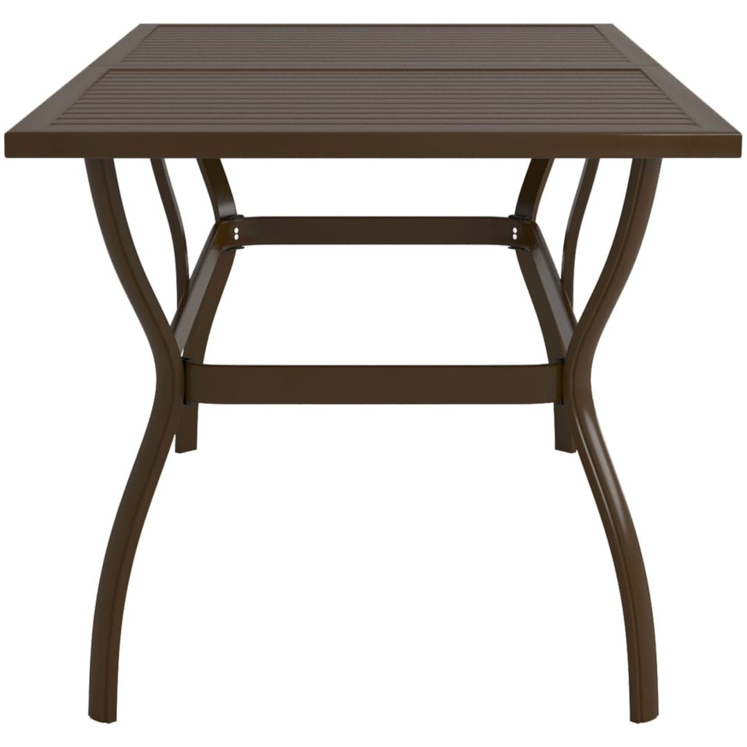 Trädgårdsbord stål vidaXL 140 x 80 x 72 cm – bild 3