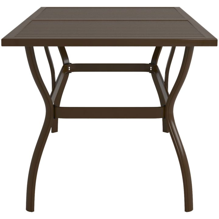 Trädgårdsbord stål vidaXL 140 x 80 x 72 cm – bild 3