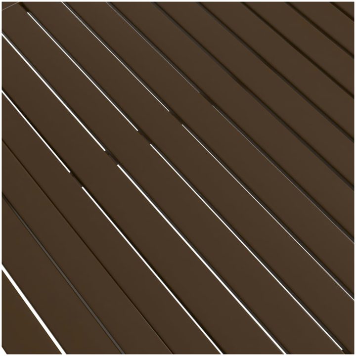 Trädgårdsbord stål vidaXL 140 x 80 x 72 cm – bild 5