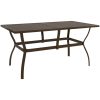Trädgårdsbord stål vidaXL 140 x 80 x 72 cm – miniatyr 1