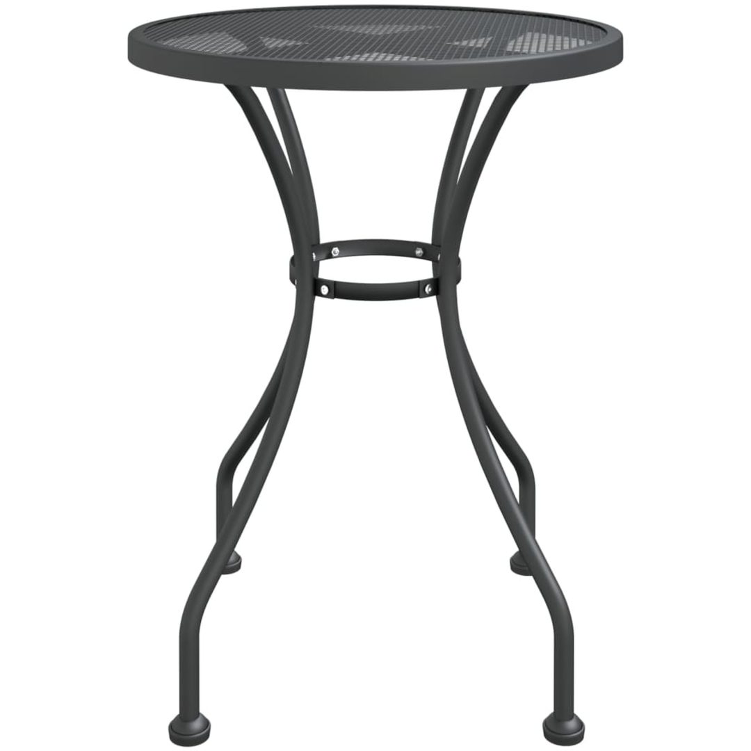 Trädgårdsbord sträckmetall antracit vidaXL ⌀60 x 72 cm – bild 3