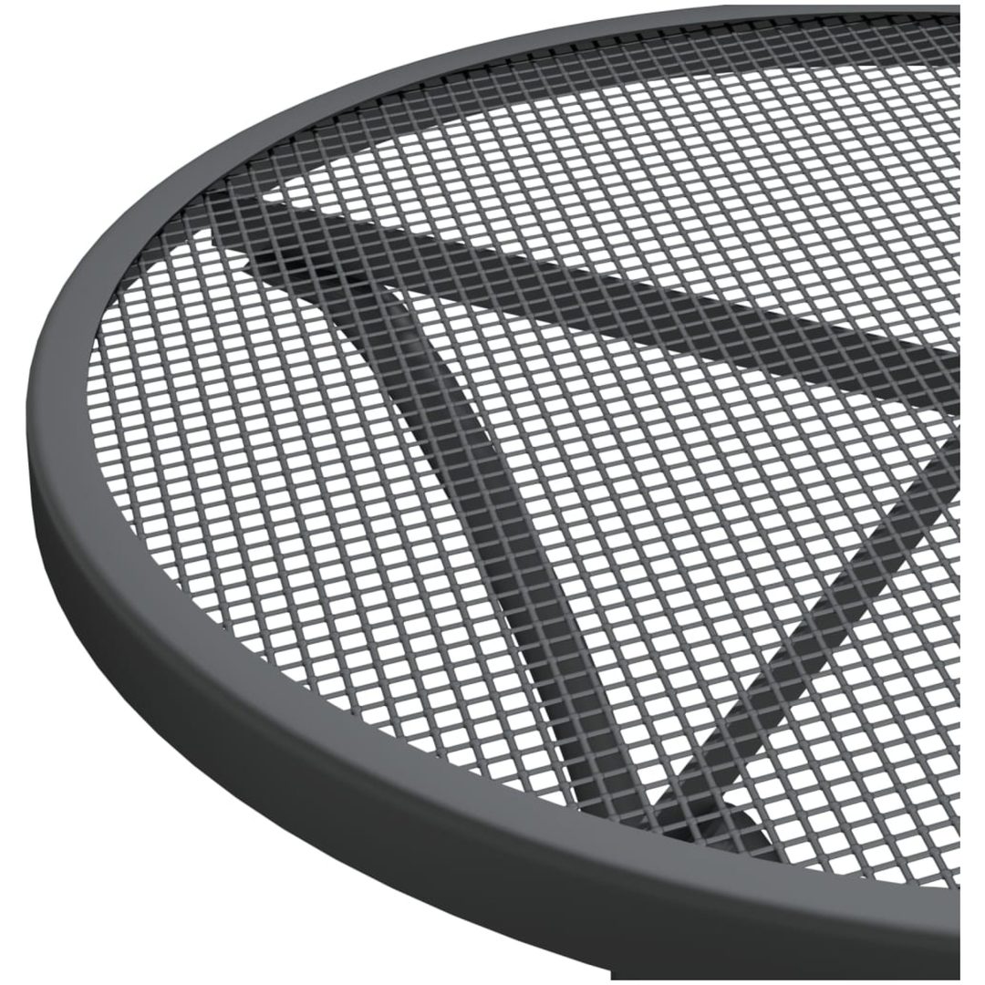 Trädgårdsbord sträckmetall antracit vidaXL ⌀60 x 72 cm – bild 4