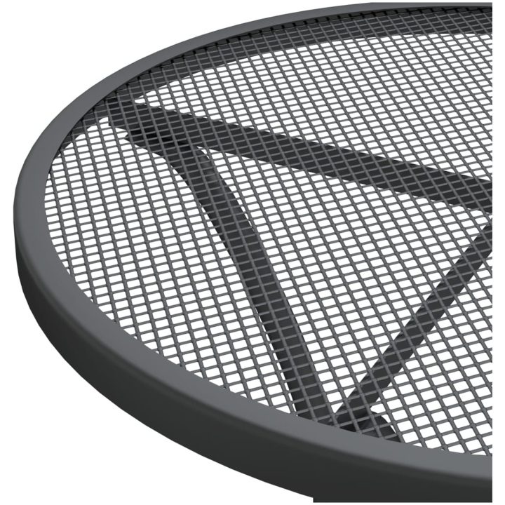 Trädgårdsbord sträckmetall antracit vidaXL ⌀60 x 72 cm – bild 4