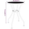 Trädgårdsbord sträckmetall antracit vidaXL ⌀60 x 72 cm – miniatyr 5