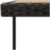 Trädgårdsbord svart 109x107x74 cm konstrotting & massiv akacia vidaXL – miniatyr 5